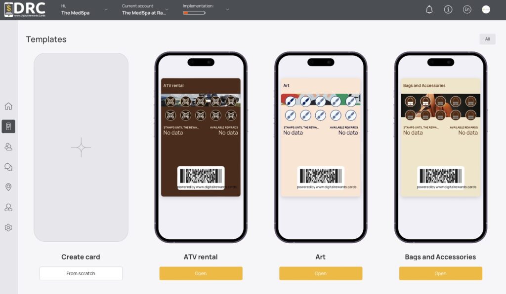 How to Create Cards 1 Digital Rewards Cards (DRC) - Card templates