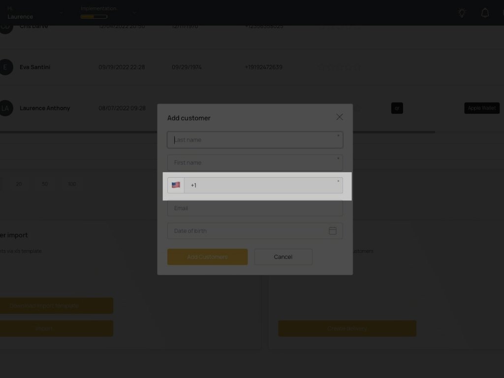 Digital Rewards Cards - Create New Customer