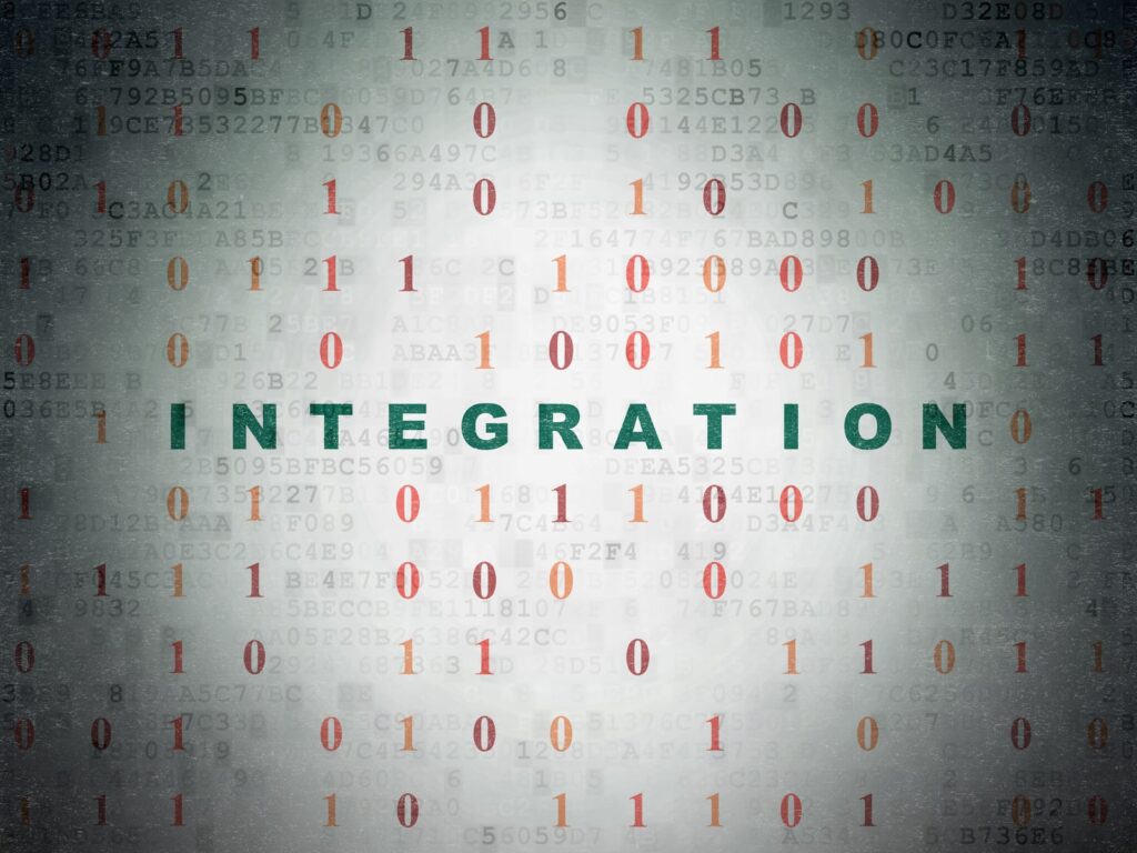 Digital Rewards Cards (DRC) - Built-in Integration -19812322_finance-concept-integration-on-digital-paper-background
