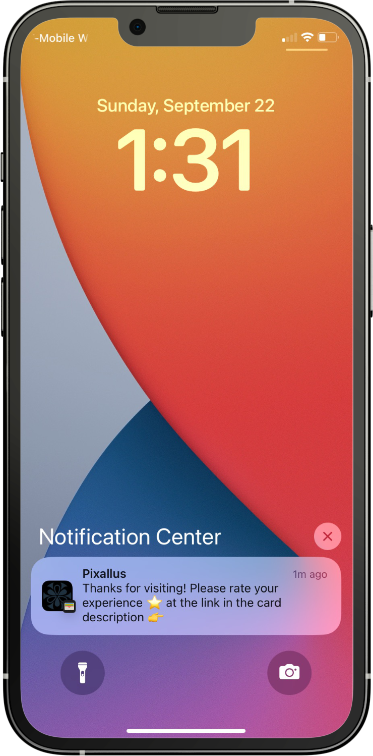 DRC - Feedback request push - iphone mockup