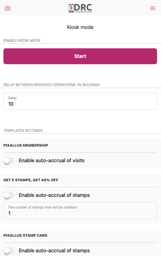 Kiosk Mode in the Scanner App automations